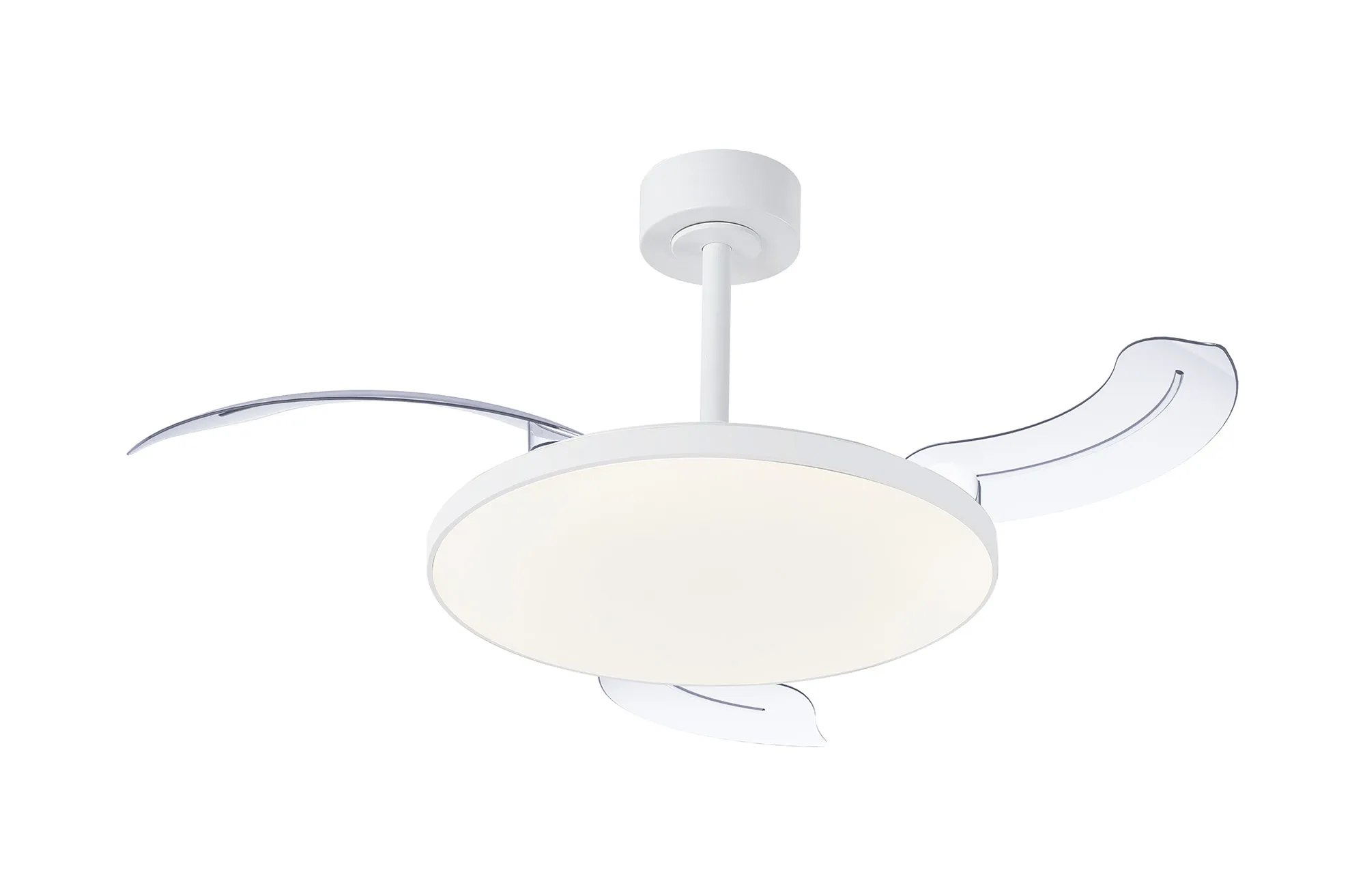 Slim LED Light Fan w/ Remote Control - Various Colours - Image 5