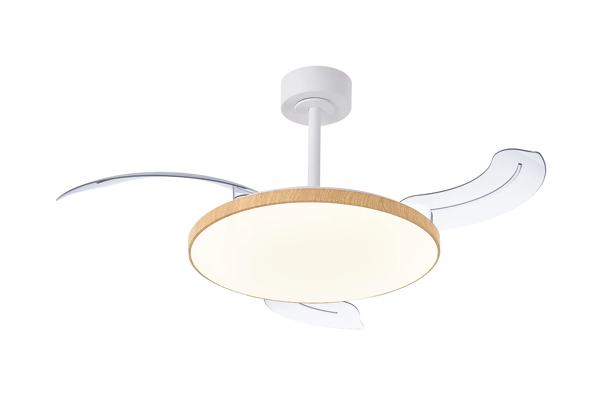 Slim LED Light Fan w/ Remote Control - Various Colours - Image 6