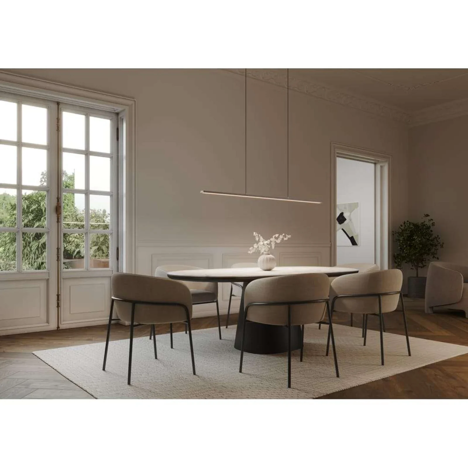 Slim S1200/ S1500/ S1800 Pendant (2700/3000K)- Various Finishes - Image 9