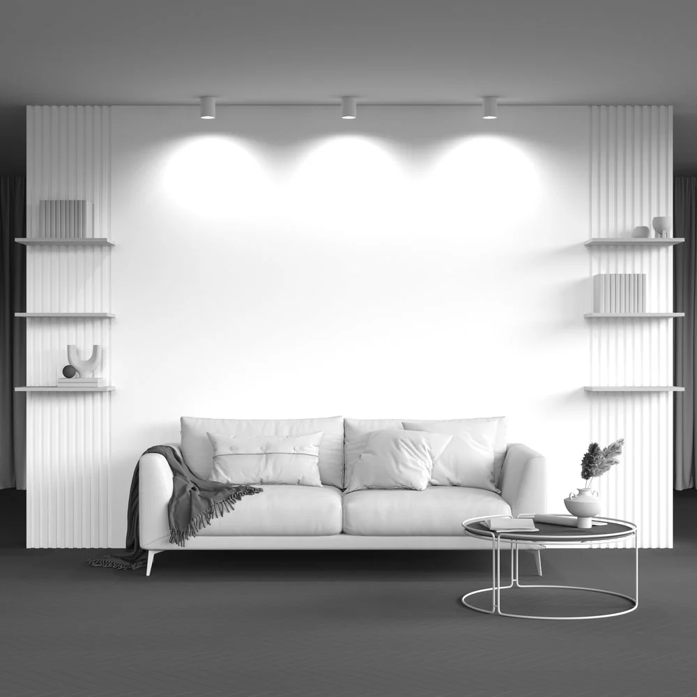 Slim Single Flush Spotlight IP20 - Black/White - Image 4