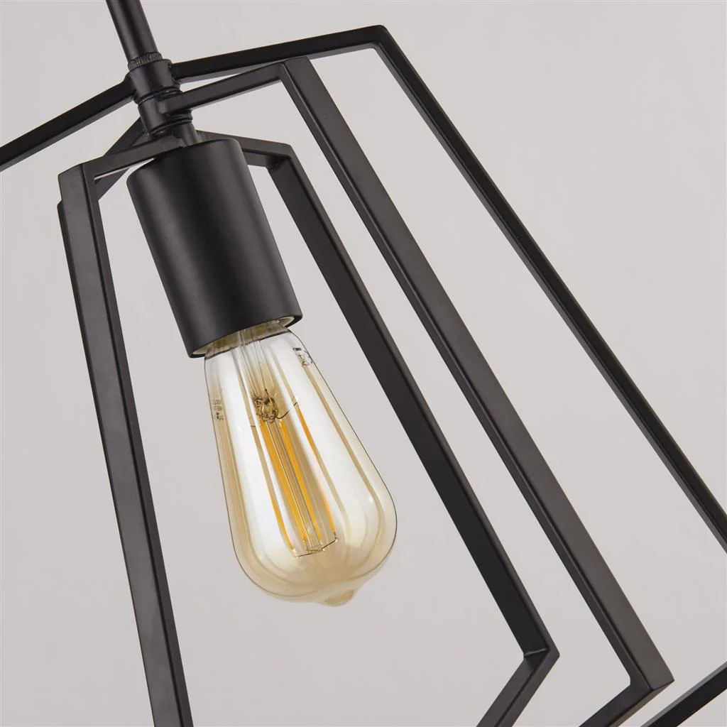 Slinky Ceiling Pendant - Black Metal - Image 2