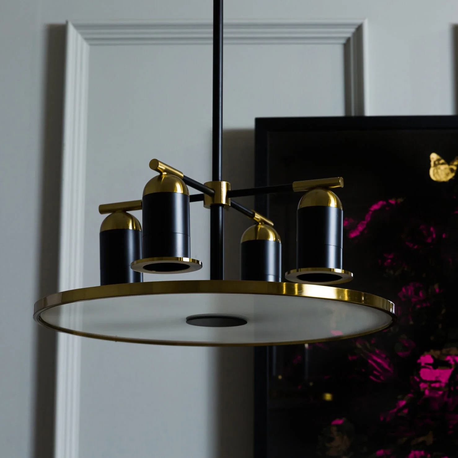 Kiev Chandelier- Black, Brass Finishes - Image 5