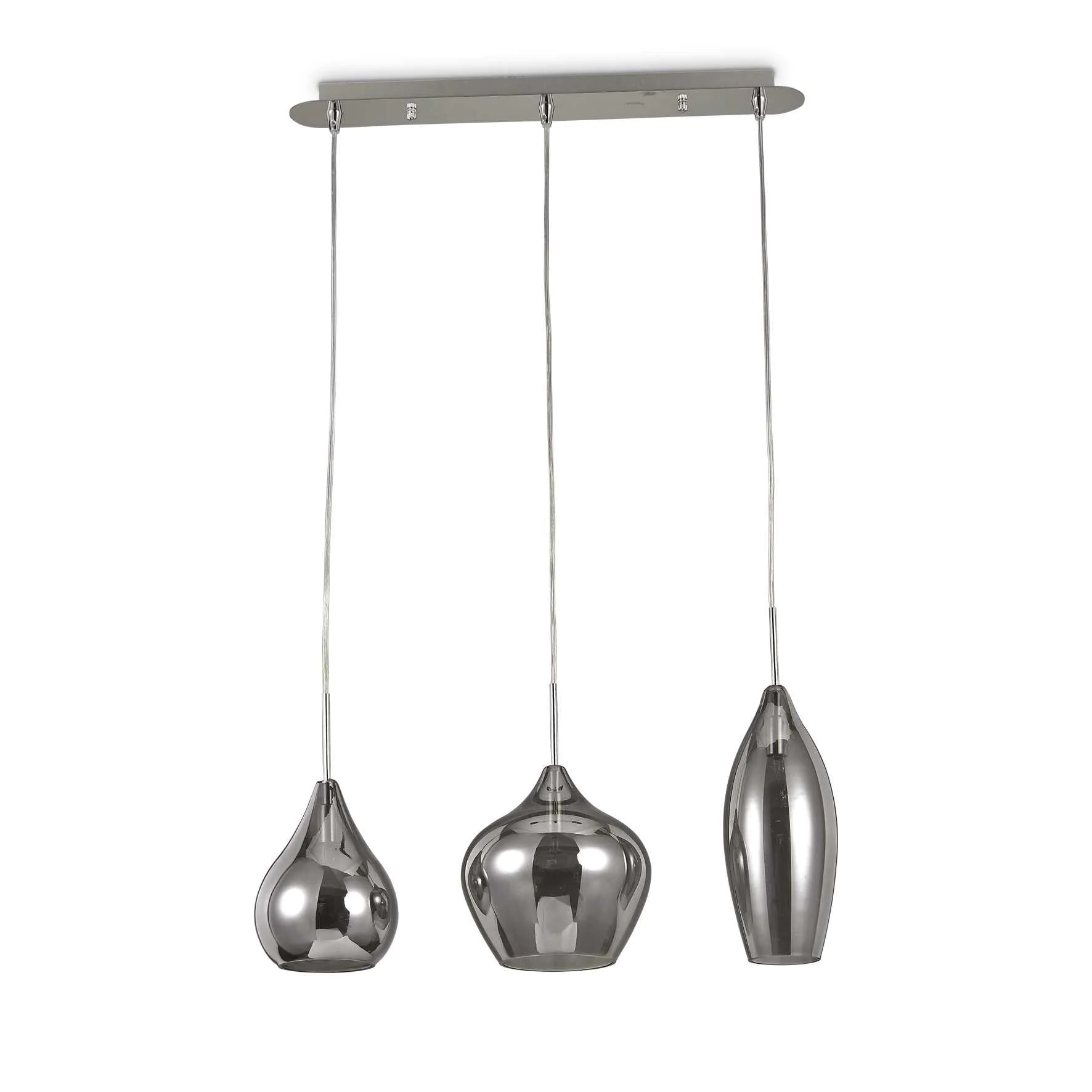 Soft Kitchen Table/Island Lights - White/Smokey Grey Finish - Image 2