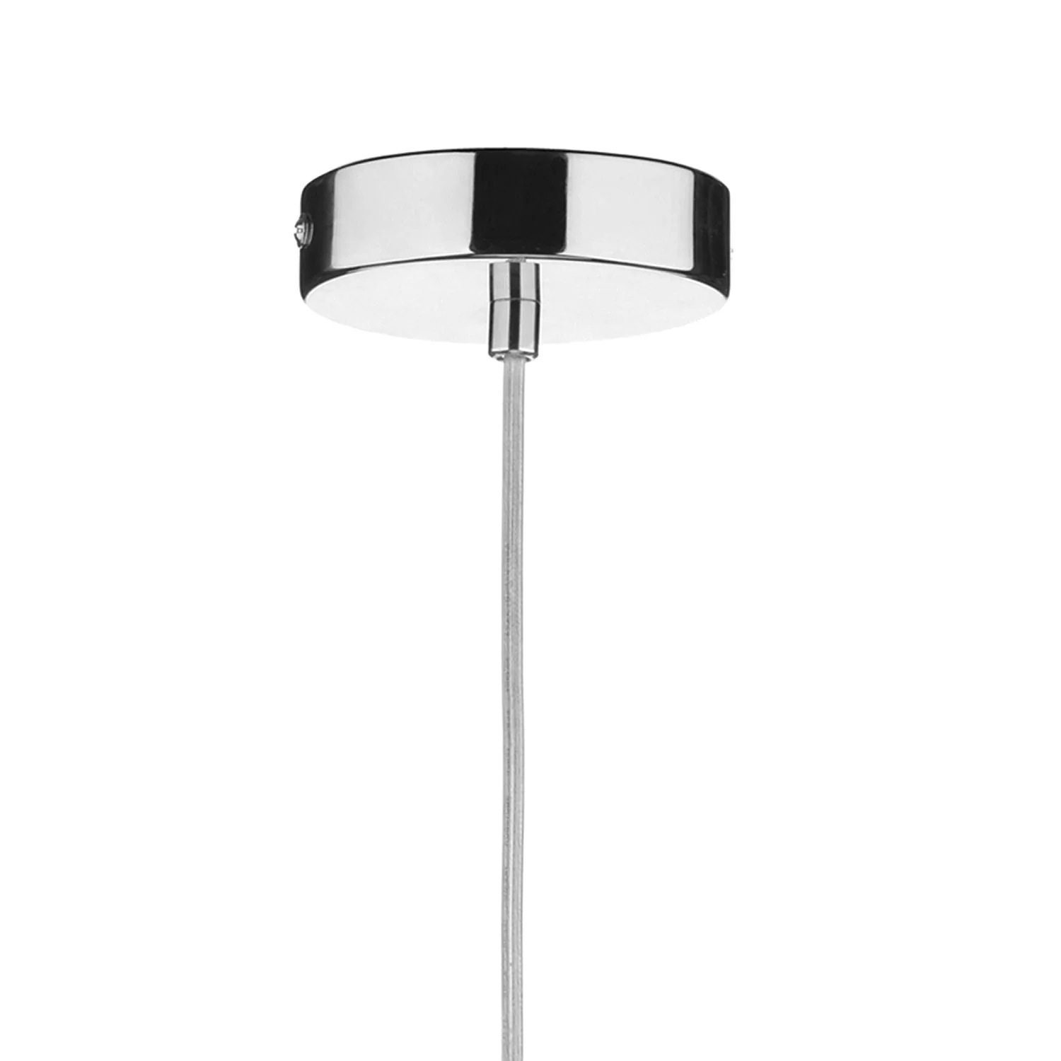 Soho 1 Light Pendant - White/Black Finish - Image 3