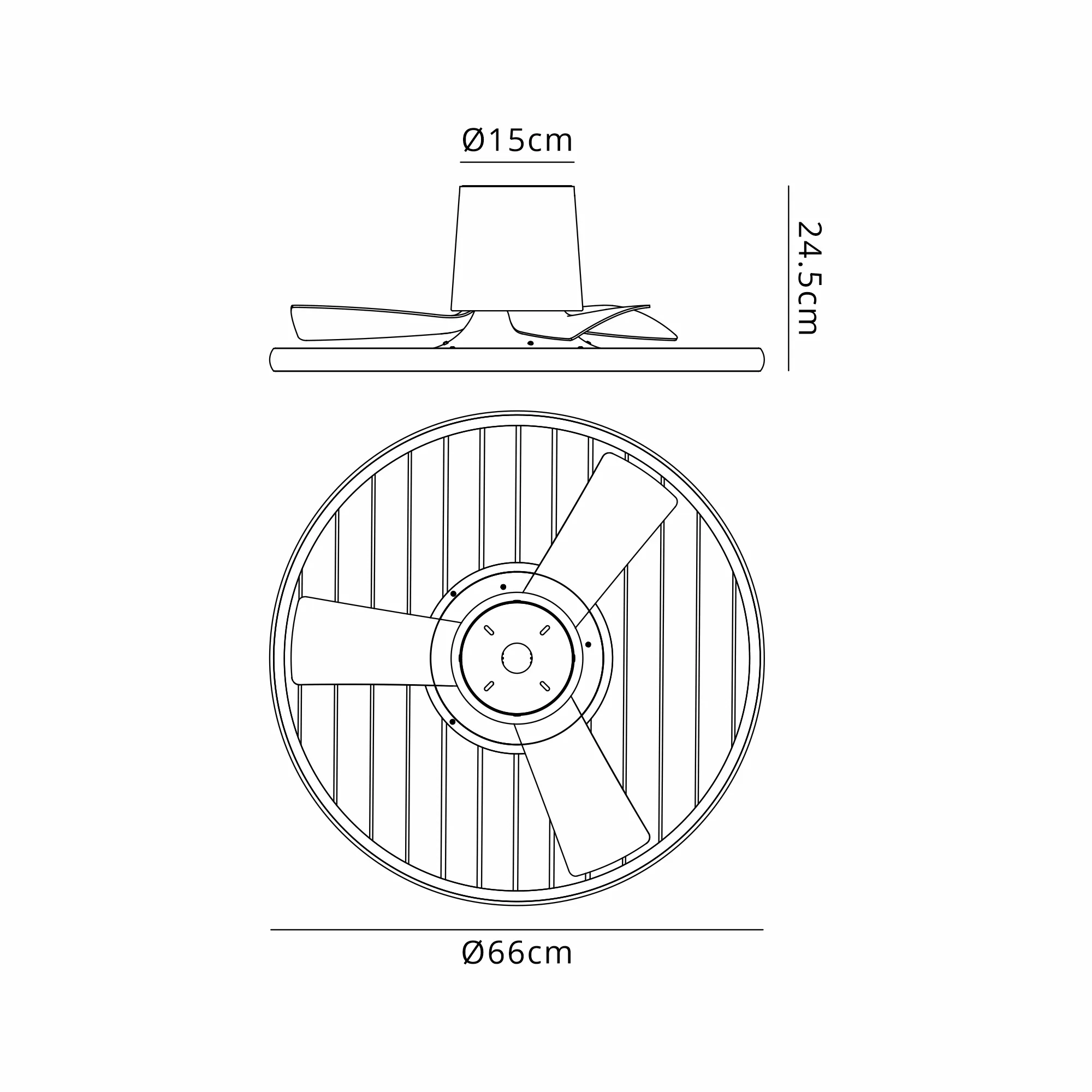 Soho LED Fan w/ App & Remote Control - Various Colours - Image 5
