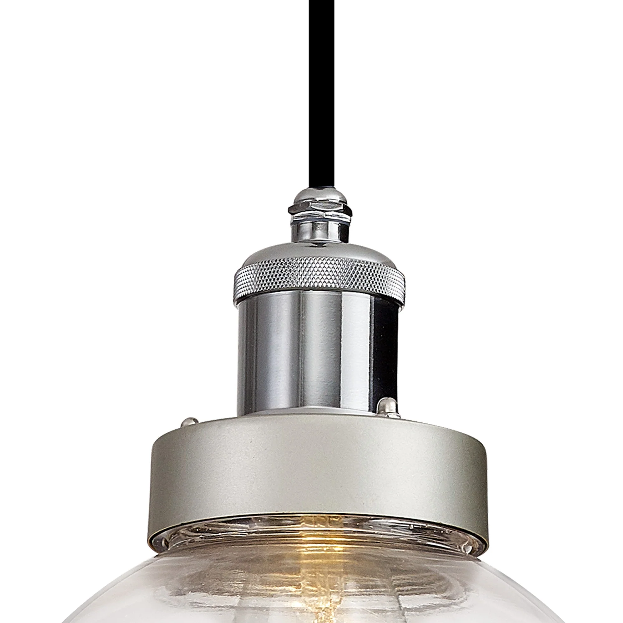 Soiree Outdoor Pendant IP65 - Titanium Silver & Polished Chrome Finish - Image 4