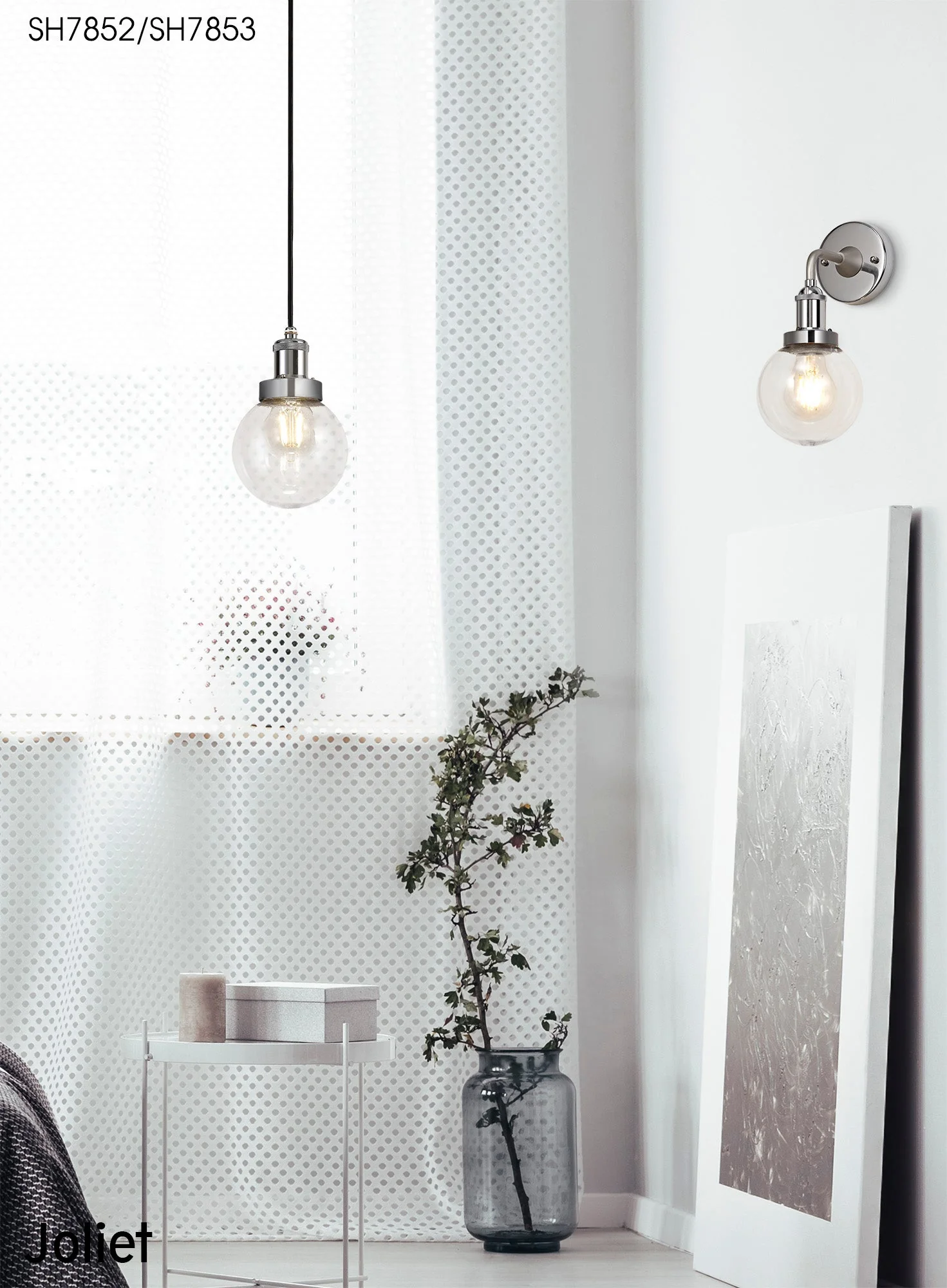 Soiree Outdoor Pendant IP65 - Titanium Silver & Polished Chrome Finish - Image 6