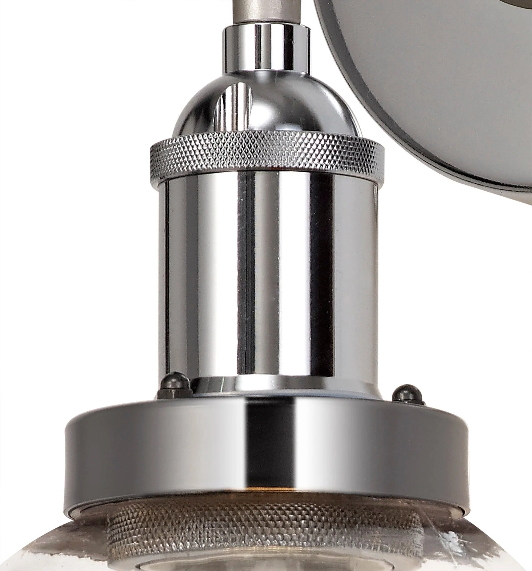 Soiree Wall Lamp 1 Light E27 IP65 Exterior Titanium Silver/Polished Chrome - Image 5