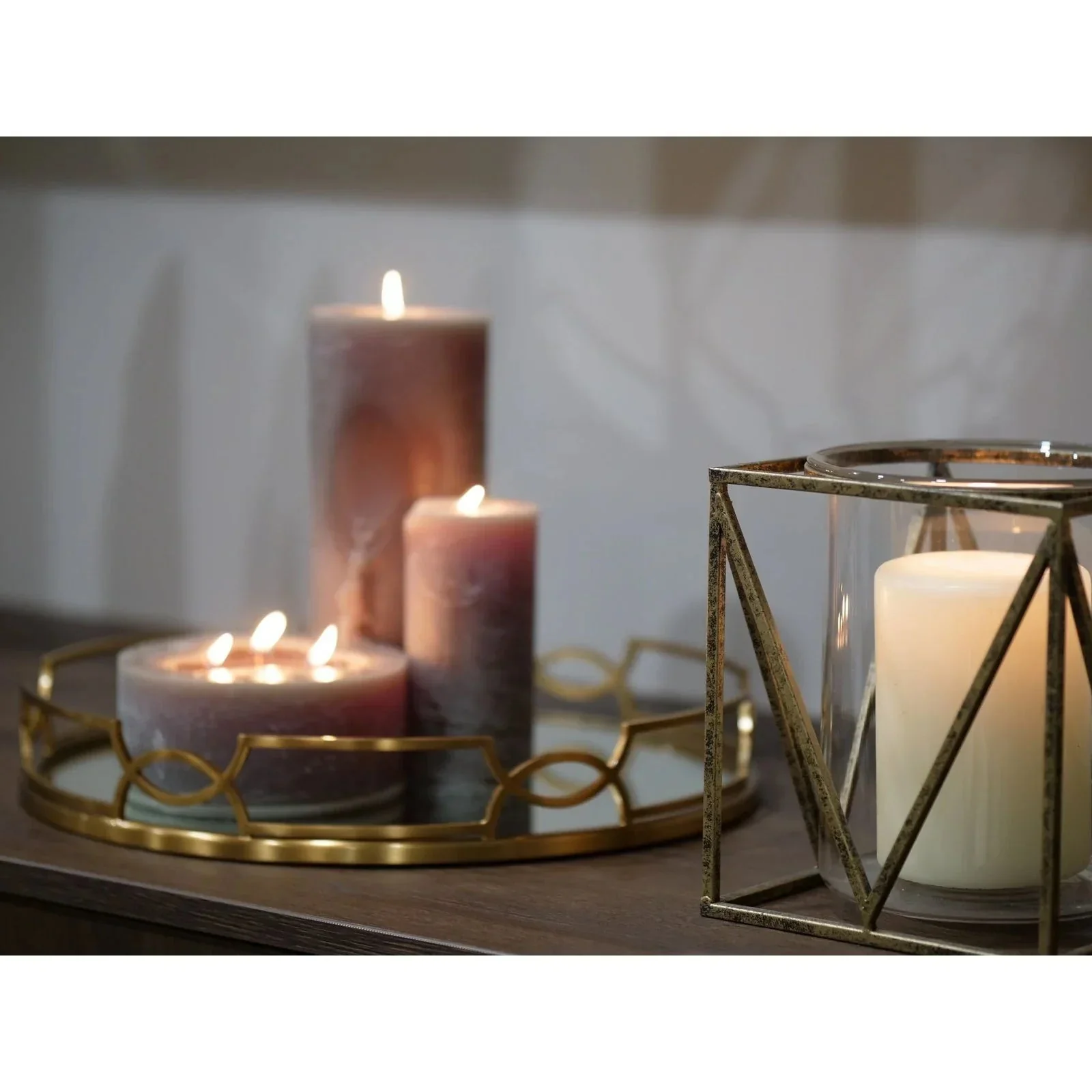 Solomon Small/Large Candle Holder - Antique Gold Finish - Image 5