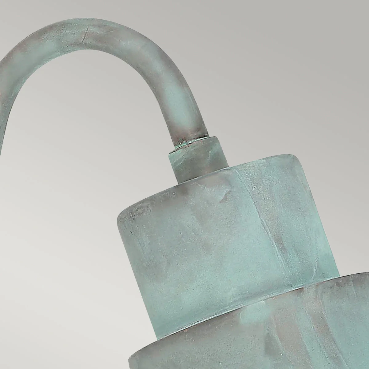 Somerton Wall Lantern – Aged Brass/Verdigris Finish - Image 7