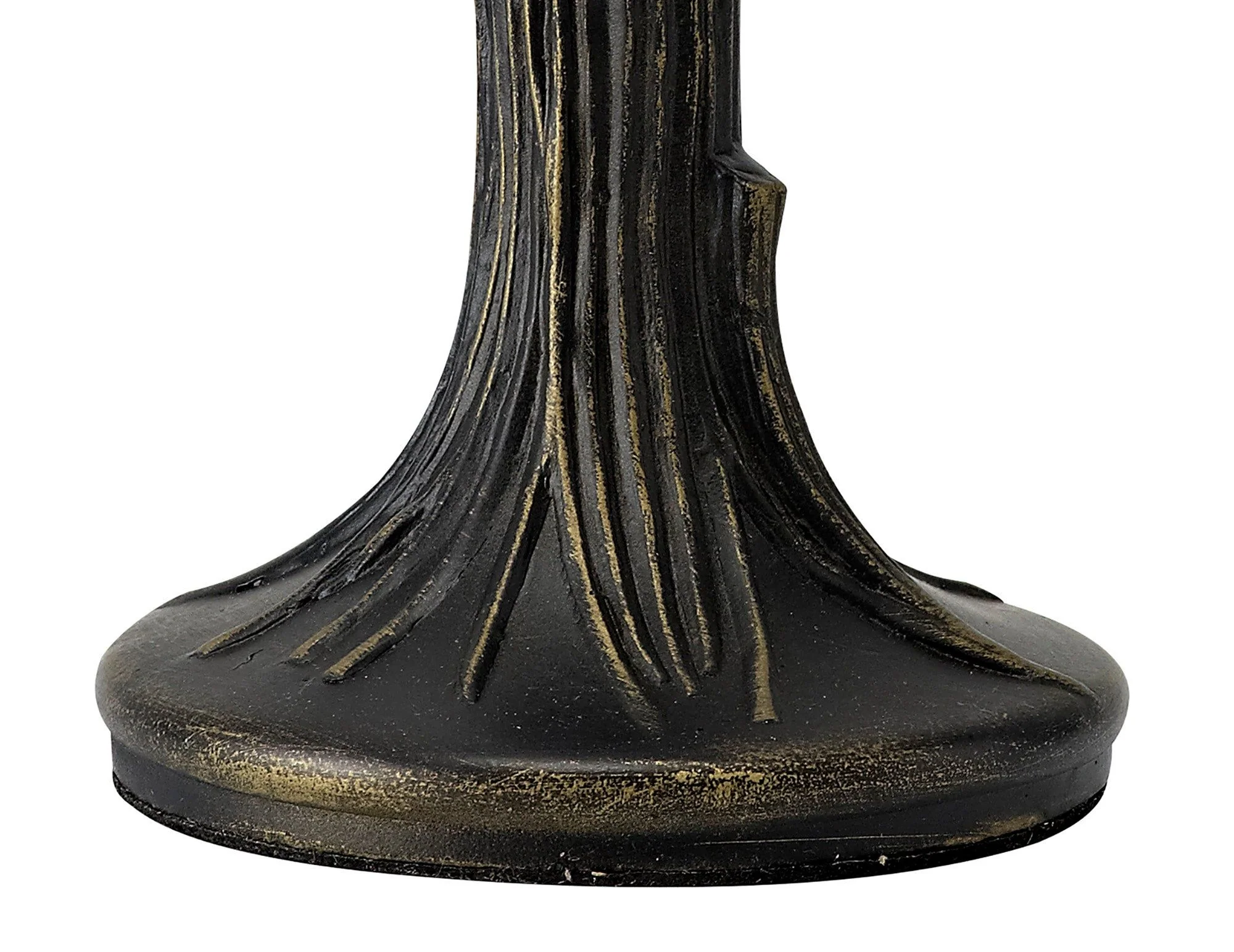 Sonic Tiffany Table Lamp, 1 x E14, Cream/Amber/Clear Crystal Shade - Image 3