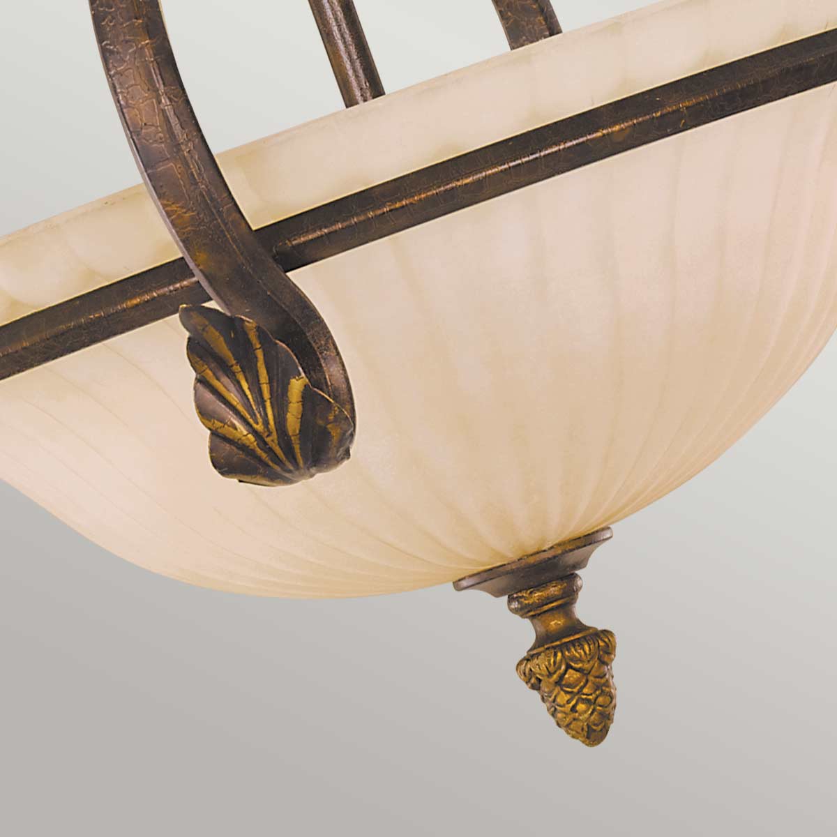 Sonoma Valley 3 Light Semi-Flush - Aged Tortoise Shell - Image 4