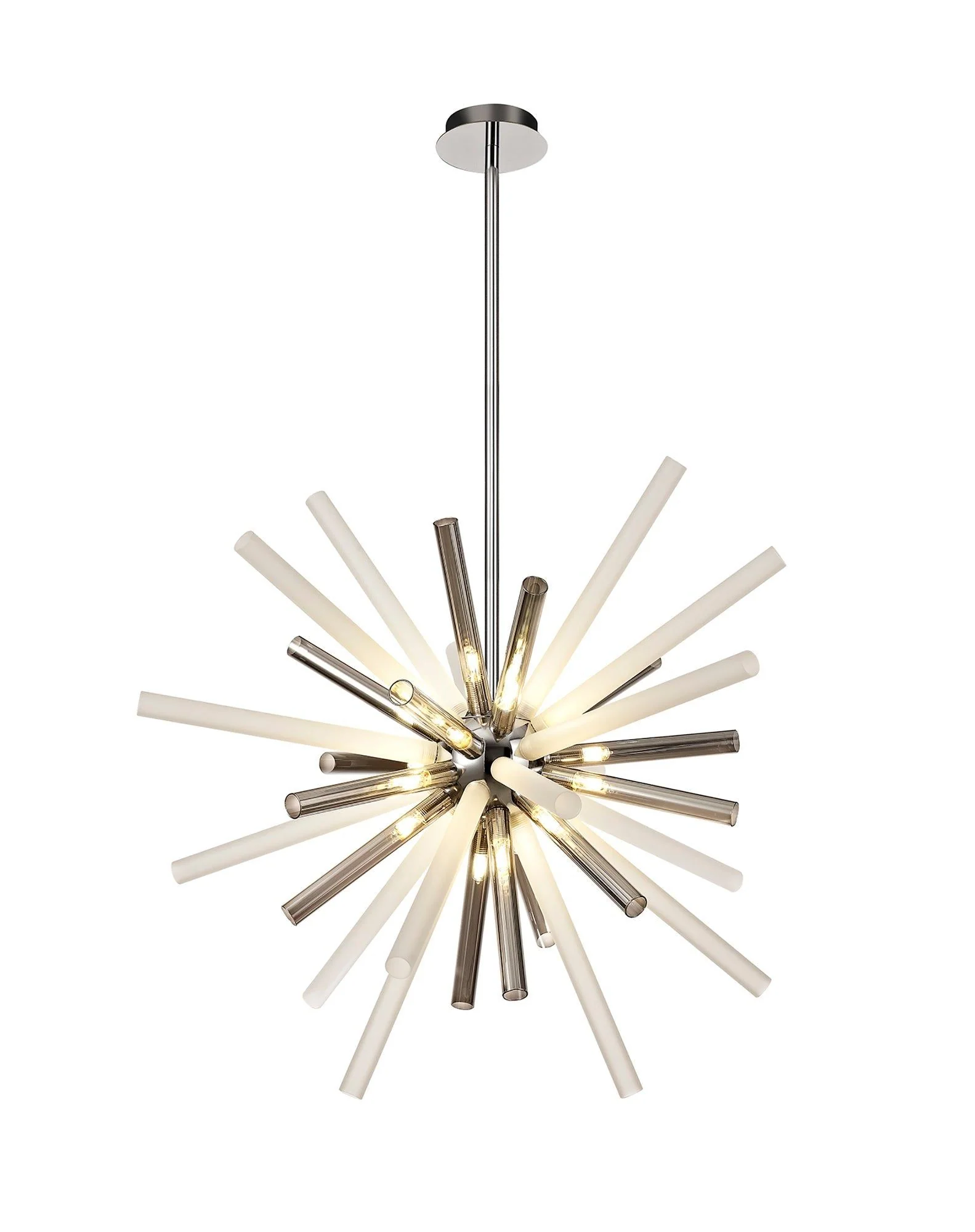 Sonta Pendant 16 Light G9, Amber & Champagne/Polished Chrome, Smoked & Frosted/Polished Chrome, Clear & Chrome/Polished Chrome