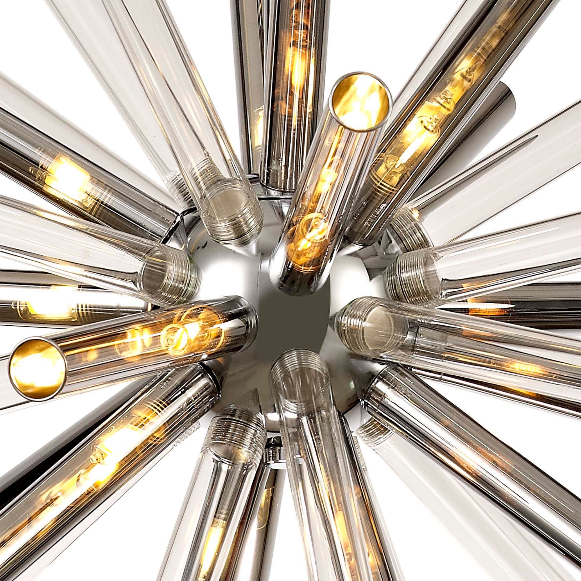 Sonta Pendant 16 Light G9, Amber & Champagne/Polished Chrome, Smoked & Frosted/Polished Chrome, Clear & Chrome/Polished Chrome - Image 7