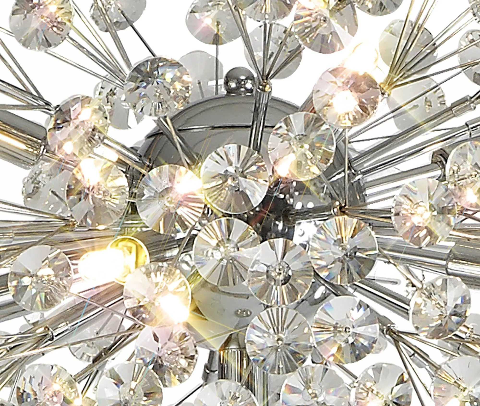 Bellagio Floor Lamp 8 Light G9 French Gold/Crystal, Chrome/Crystal - Image 4