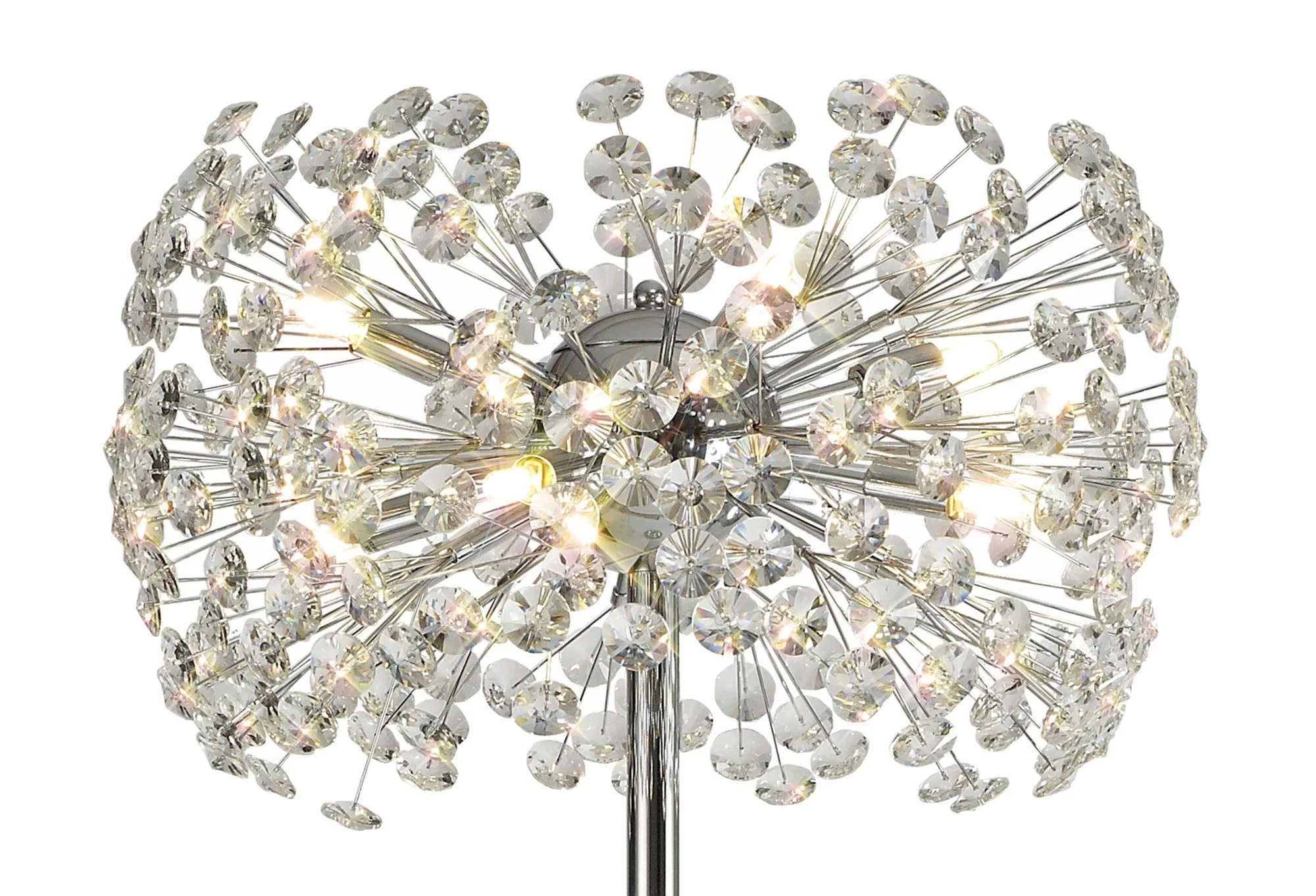 Bellagio Floor Lamp 8 Light G9 French Gold/Crystal, Chrome/Crystal - Image 6