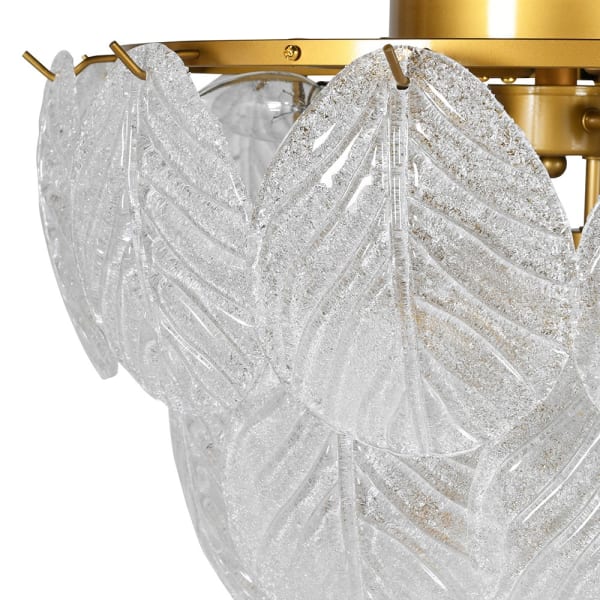 Sophie Glass Leaf Chandelier - Image 2
