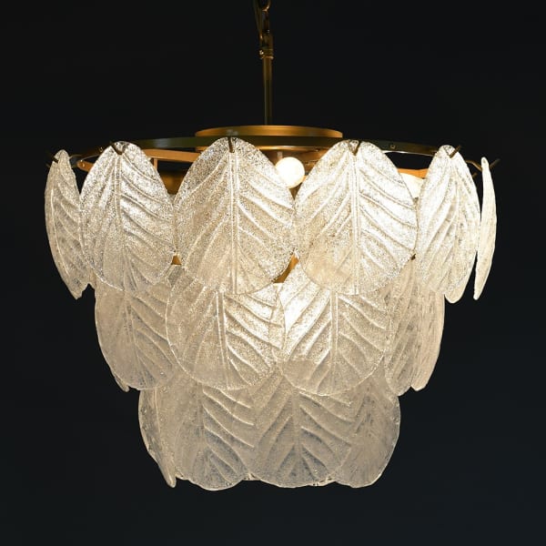 Sophie Glass Leaf Chandelier - Image 3
