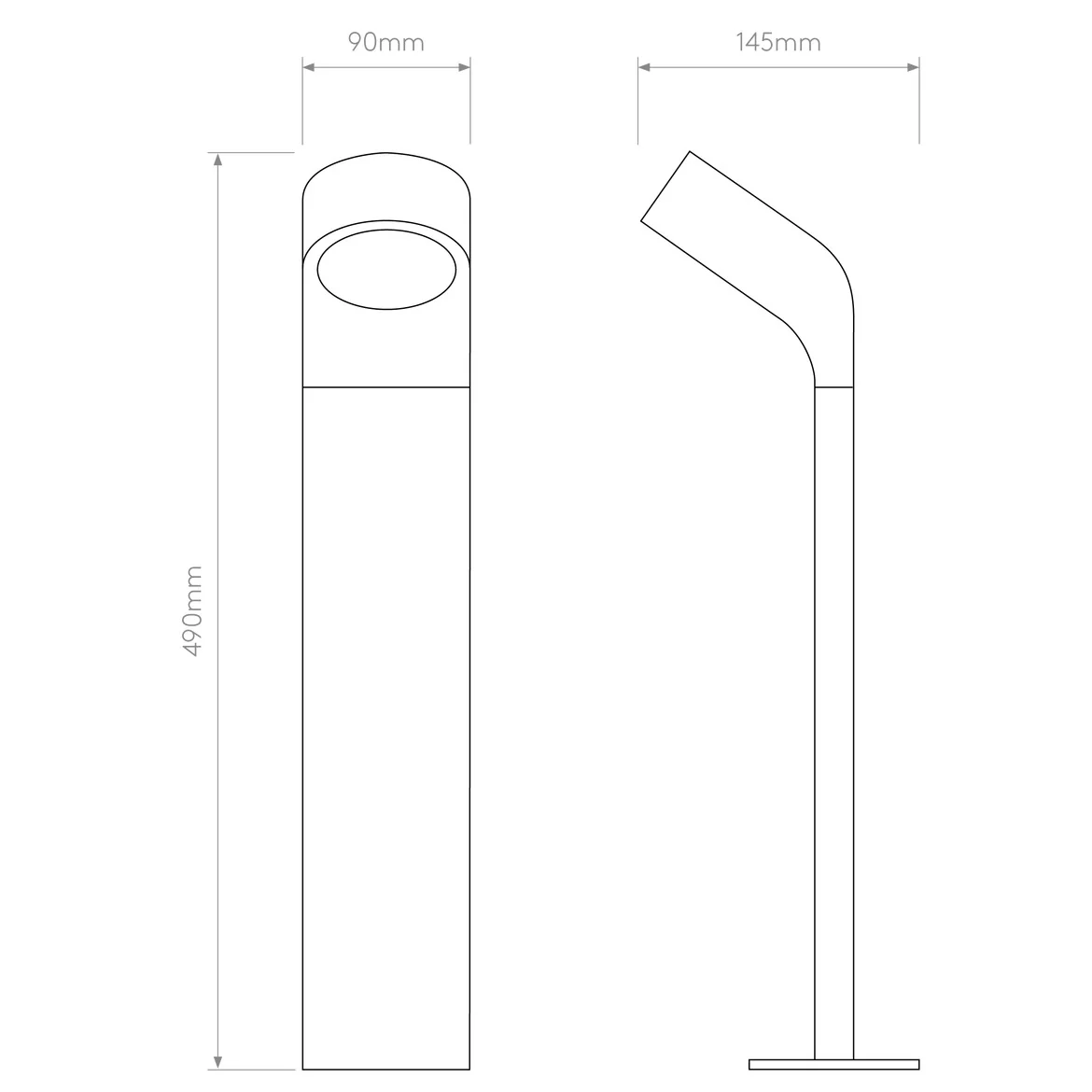 Soprano Bollard Black-Finish - Image 3