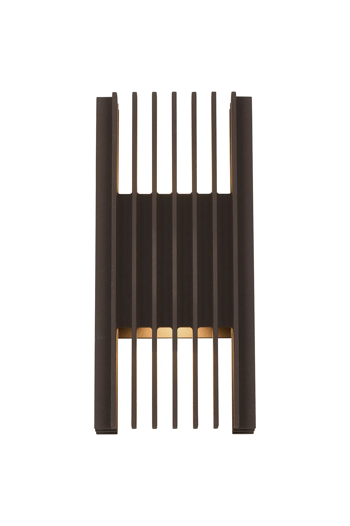 Sorin IP65 LED Spoke Design Up/Down Light - Black/Brown - Image 2