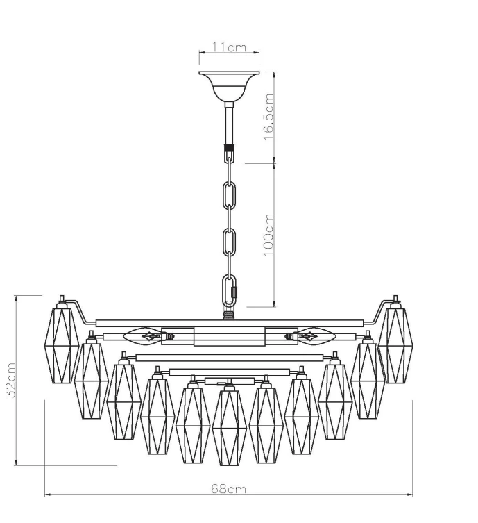 Sorrento Chandelier - Various Finishes & Sizes - Image 31