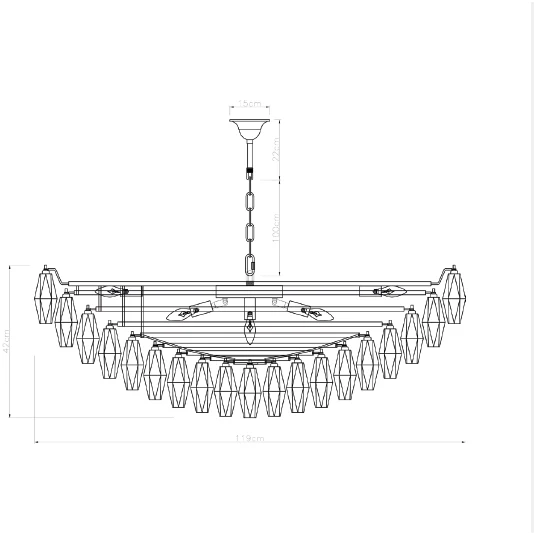 Sorrento Chandelier - Various Finishes & Sizes - Image 34