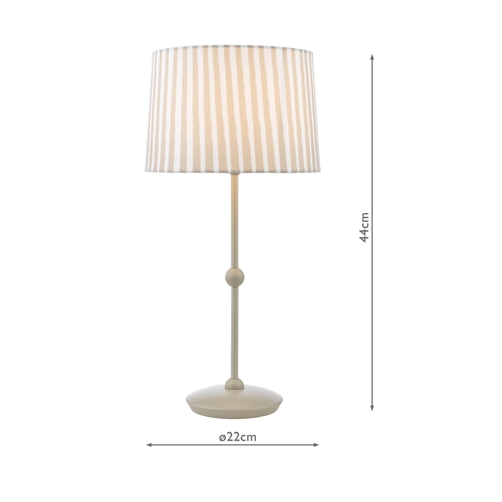 Sosa Table Lamp Matt Black/Matt Taupe  With Shade E14 - Image 13