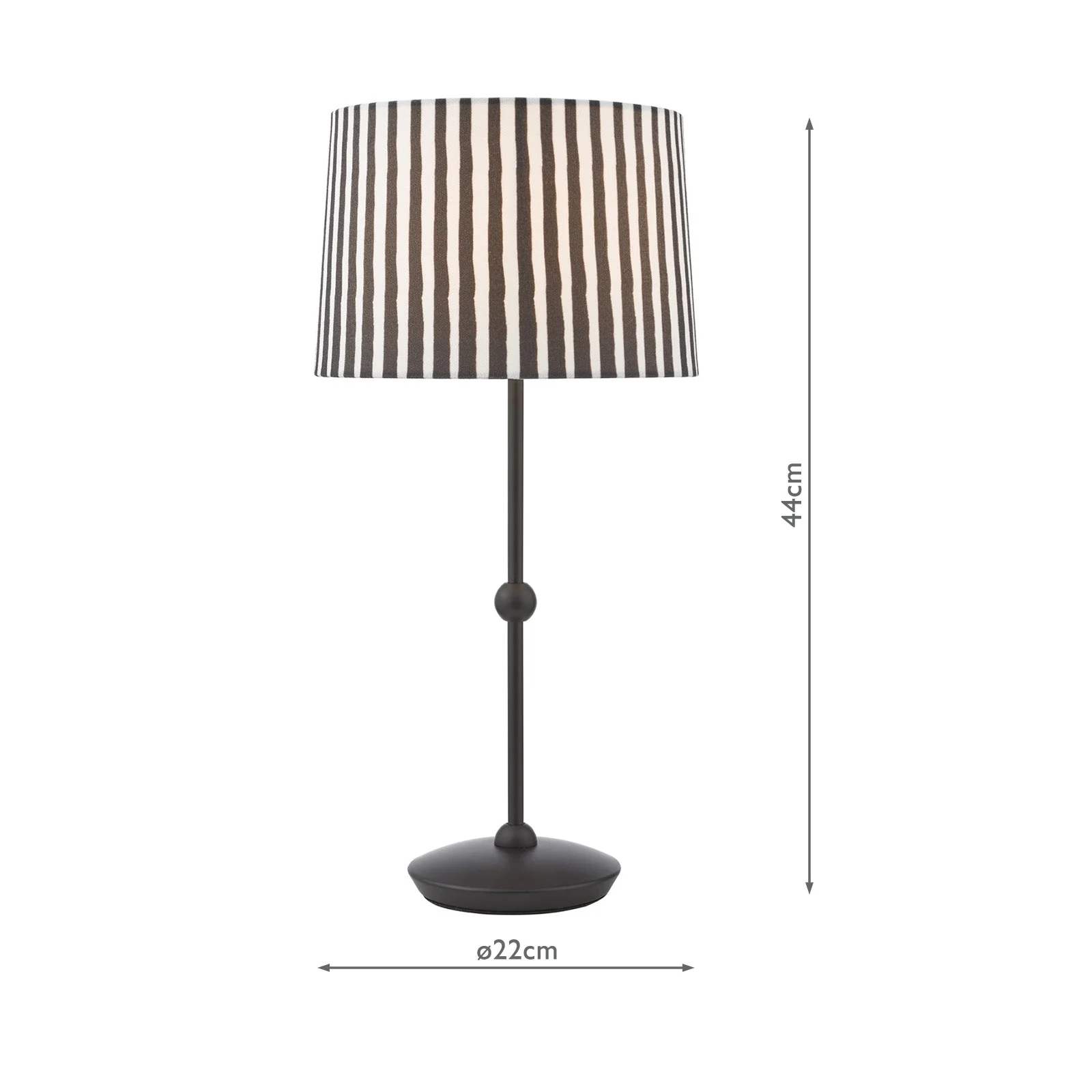 Sosa Table Lamp Matt Black/Matt Taupe  With Shade E14 - Image 7