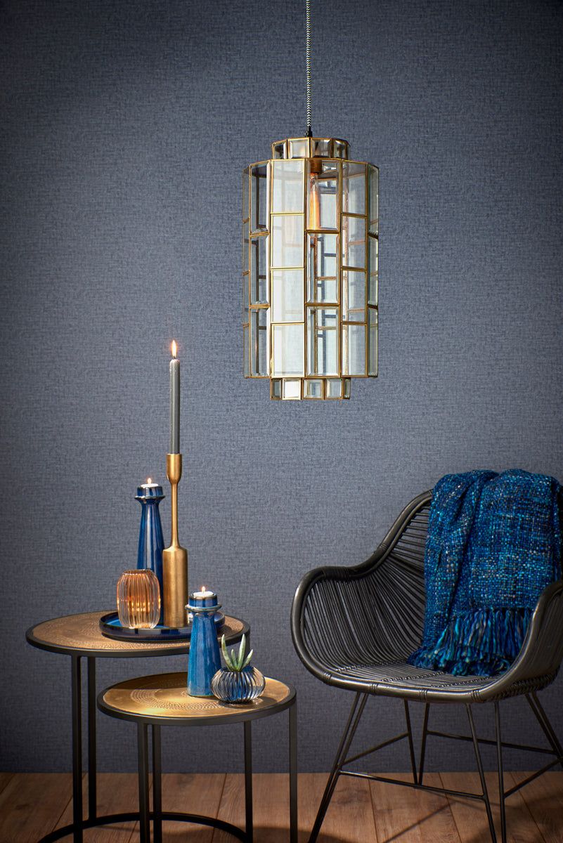 Sostrene Hanging Lamp - Antique Bronze & Glass Finish - Image 3