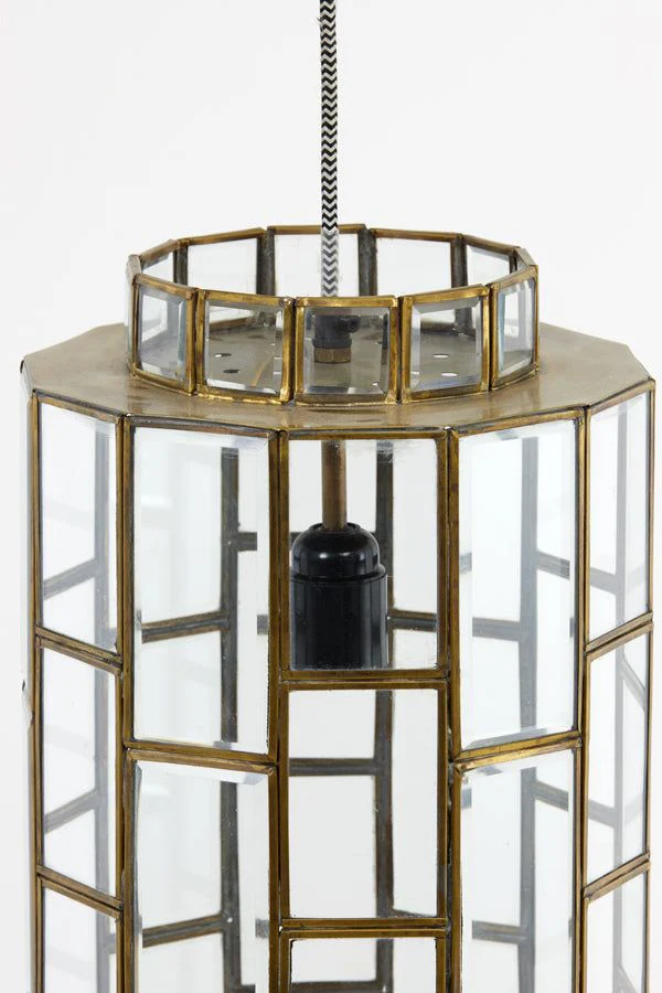 Sostrene Hanging Lamp - Antique Bronze & Glass Finish - Image 4