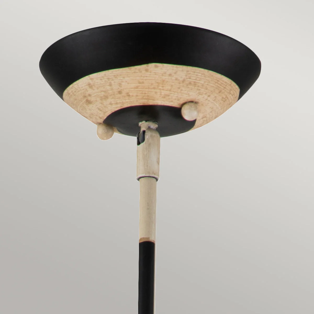 South Beach 1 Light Pendant - Black, Putty & Gold Leaf - Image 2