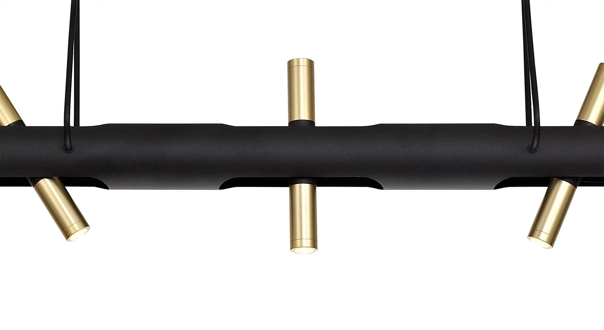Sovera Linear Pendant Medium/Large , Sand Black, Gold - Image 4