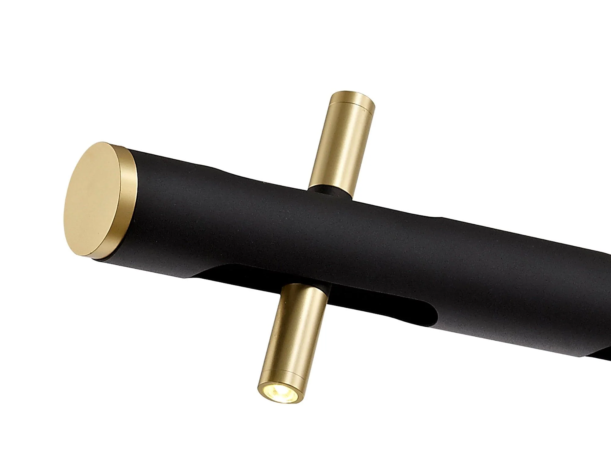 Sovera Linear Pendant Medium/Large , Sand Black, Gold - Image 6
