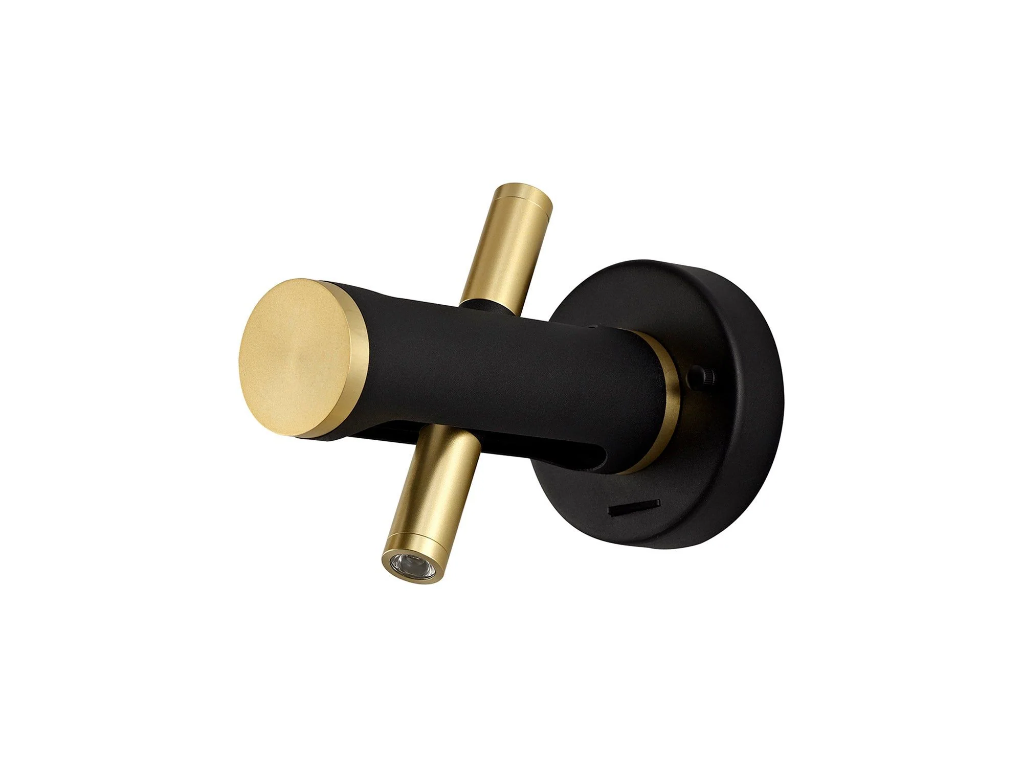 Sovera Switched Wall Light, 2 x 2W LED, 3000K, 560lm, Sand Black/Gold, 3yrs Warranty - Image 3