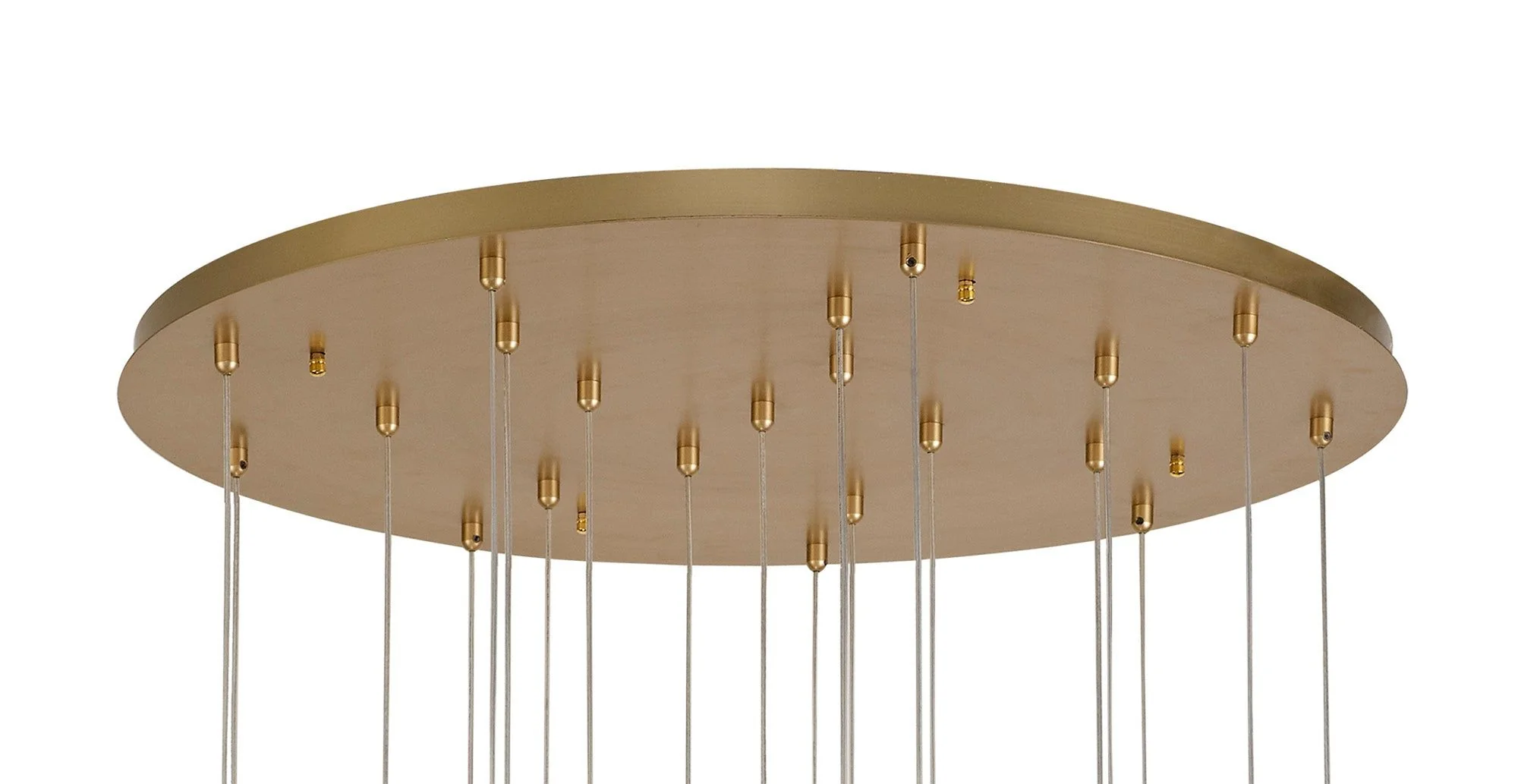 Spades Pendant Round 5m, 21 x 4.5W LED, 3000K, 3360lm, Painted Brushed Gold, 3yrs Warranty Item Weight: 34.2kg - Image 2