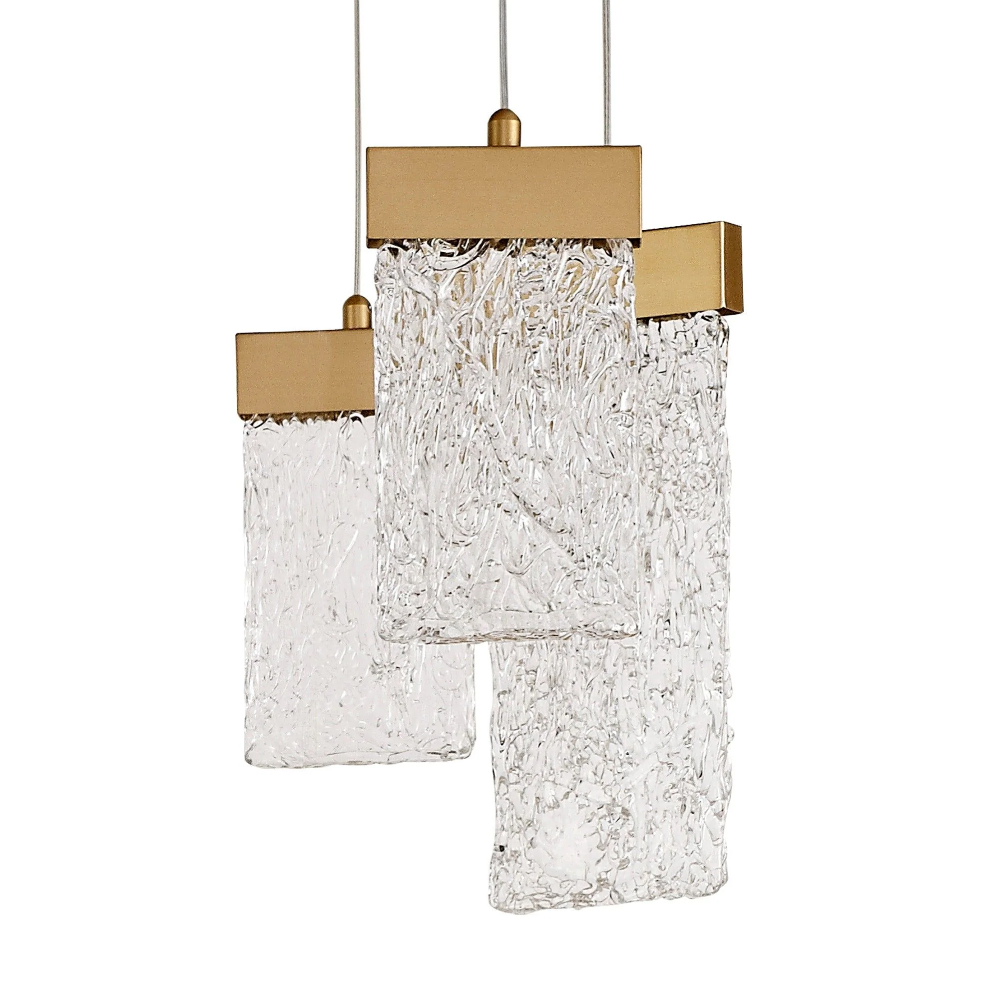 Spades Pendant Round 5m, 21 x 4.5W LED, 3000K, 3360lm, Painted Brushed Gold, 3yrs Warranty Item Weight: 34.2kg - Image 5