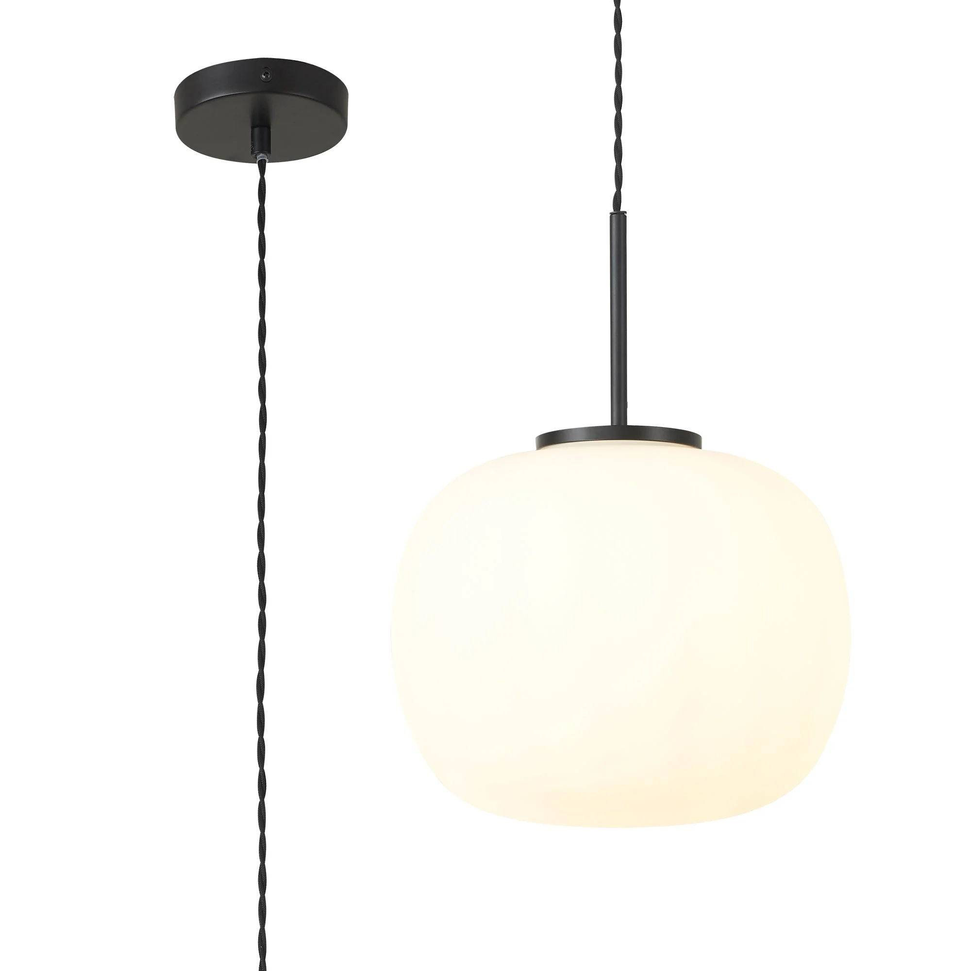 Sparta 1Lt Pendant - Satin Gold/Matt Black - Image 2