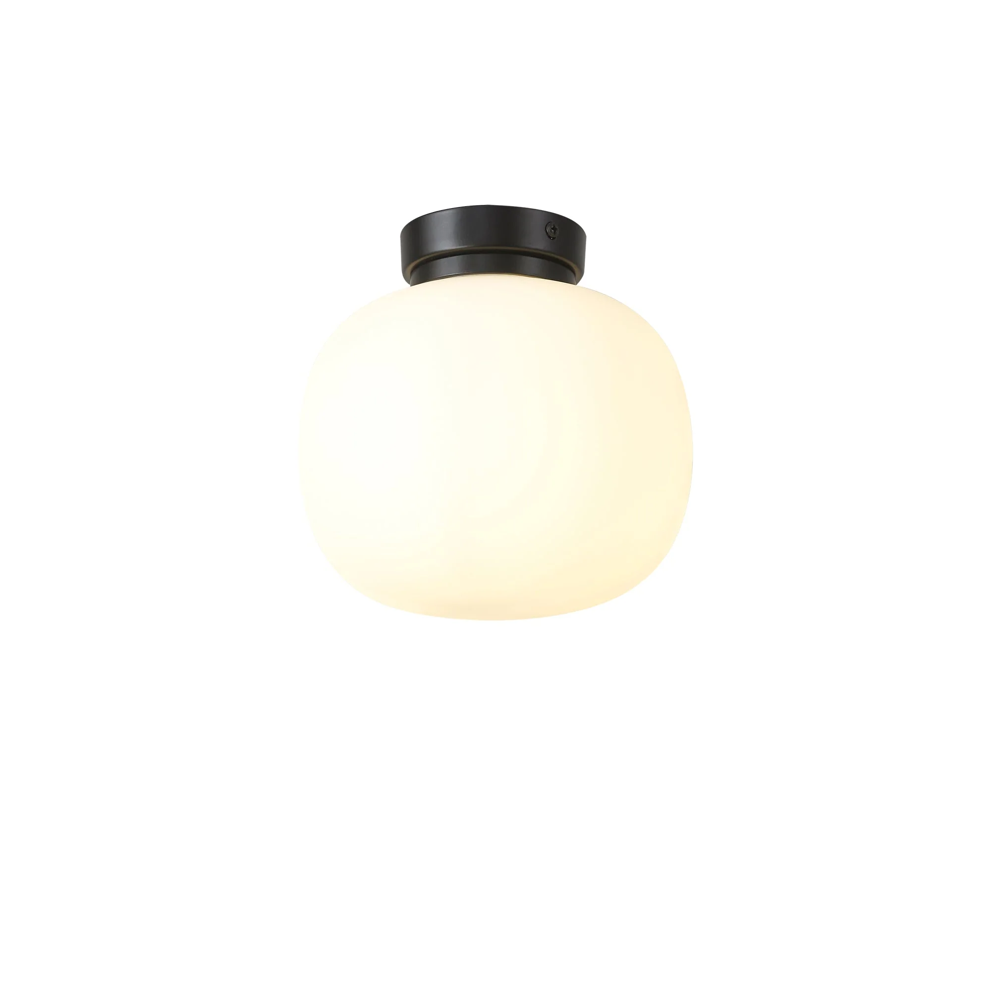 Sparta Small Oval Ball Flush Fitting - Satin Gold/Matt Black - Image 2