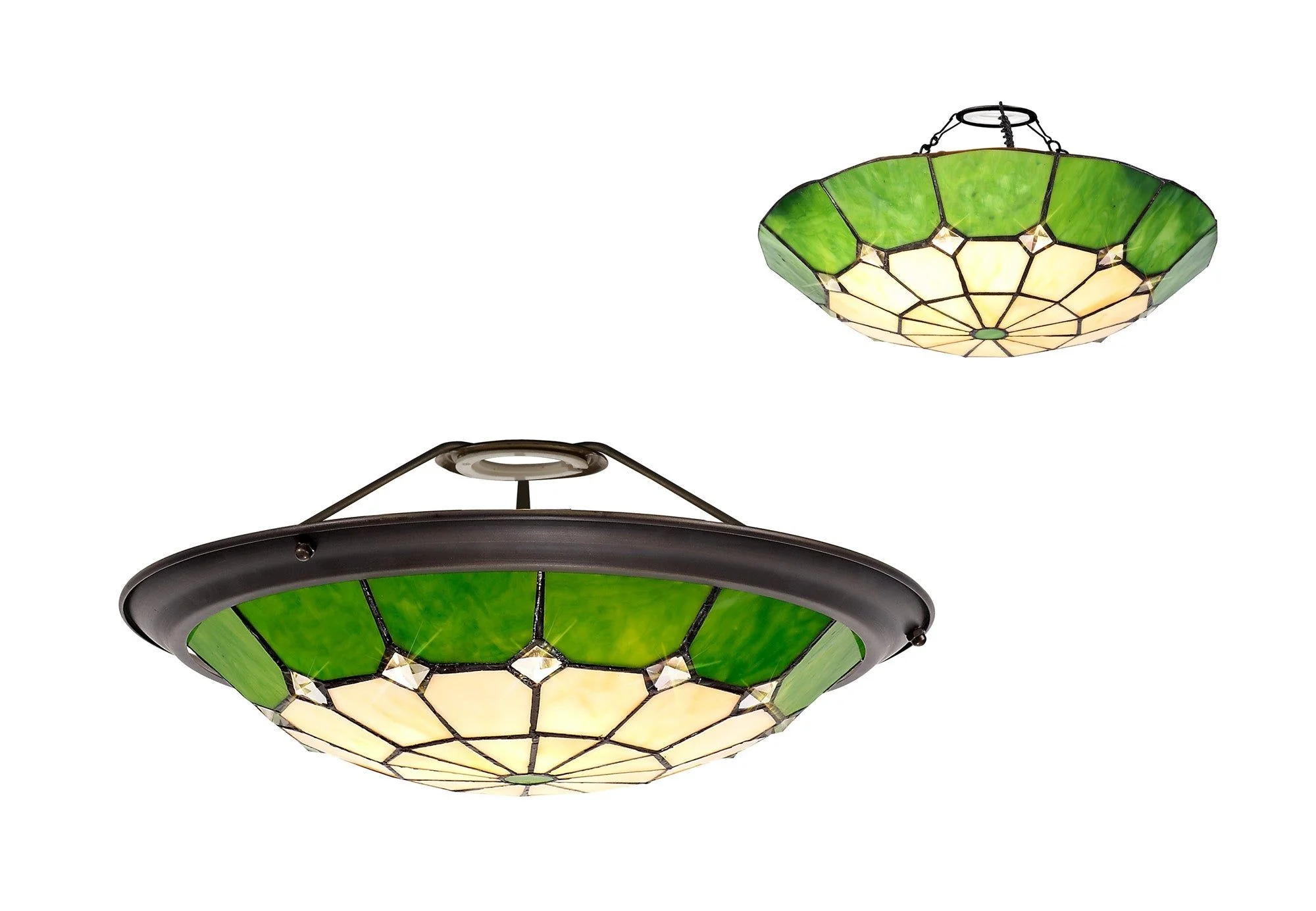 Spectra, Tiffany 35cm Non-Electric Uplighter Shade - Image 2