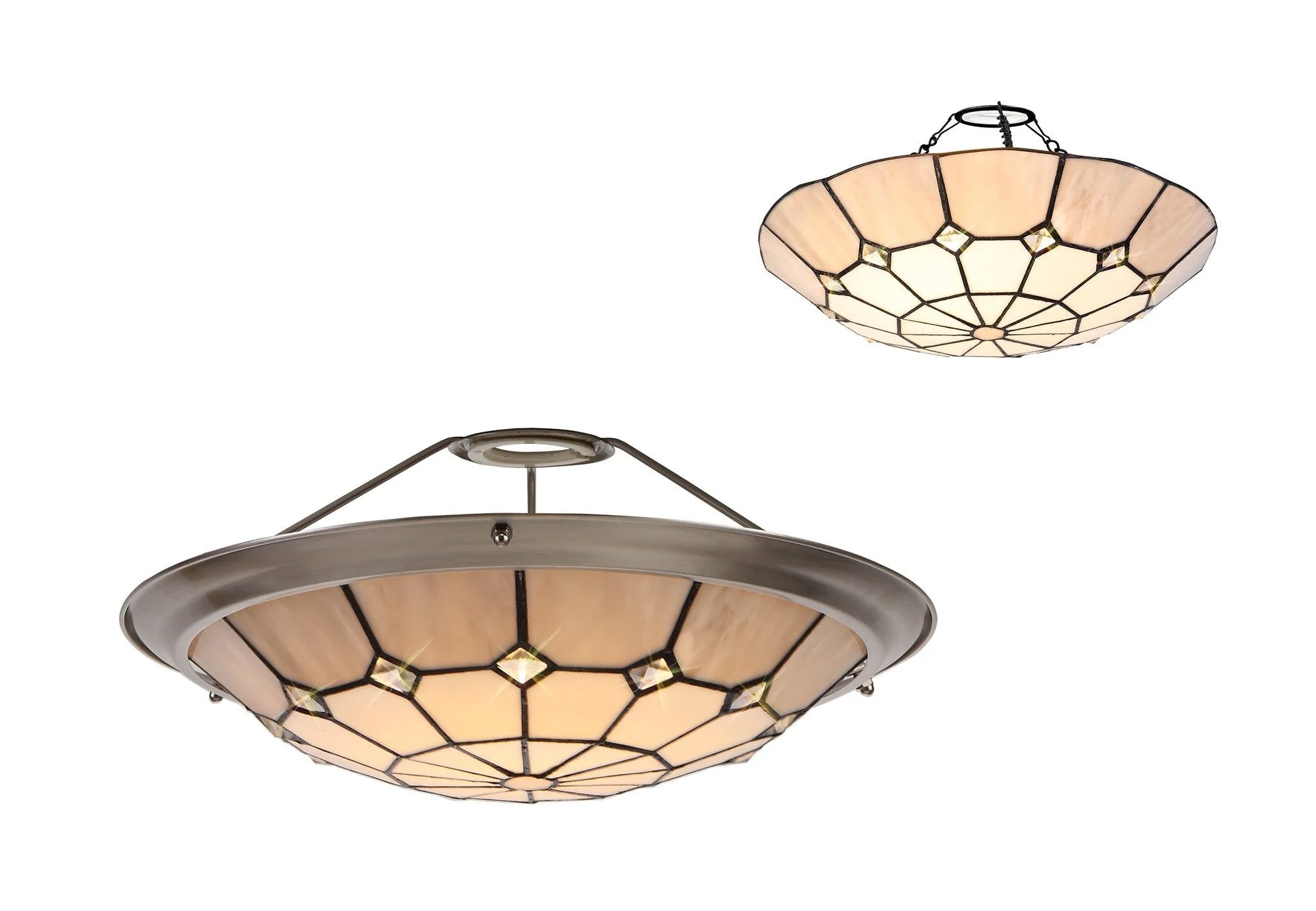 Spectra, Tiffany 35cm Non-Electric Uplighter Shade - Image 3
