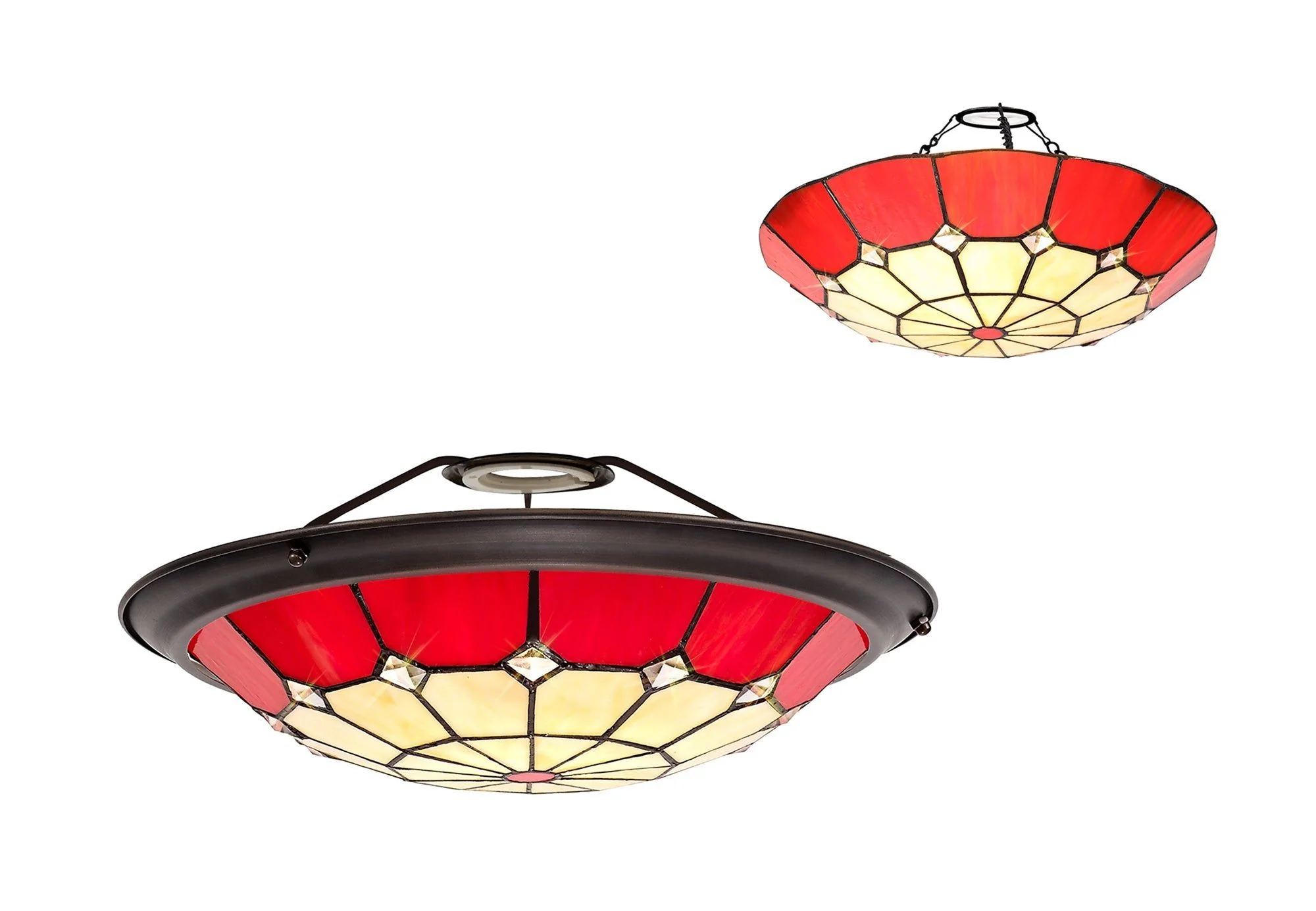 Spectra, Tiffany 35cm Non-Electric Uplighter Shade - Image 4