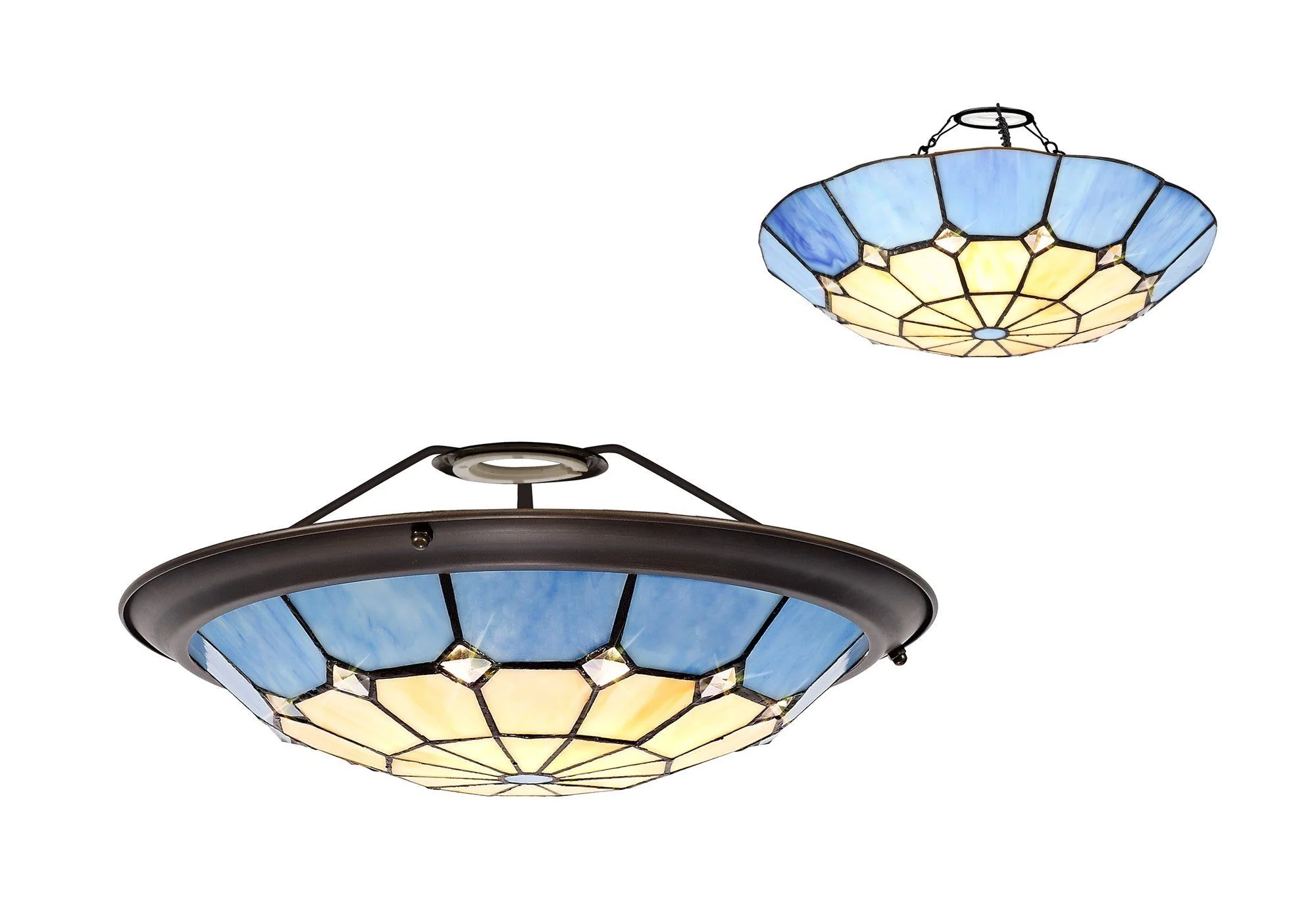 Spectra, Tiffany 35cm Non-Electric Uplighter Shade - Image 5