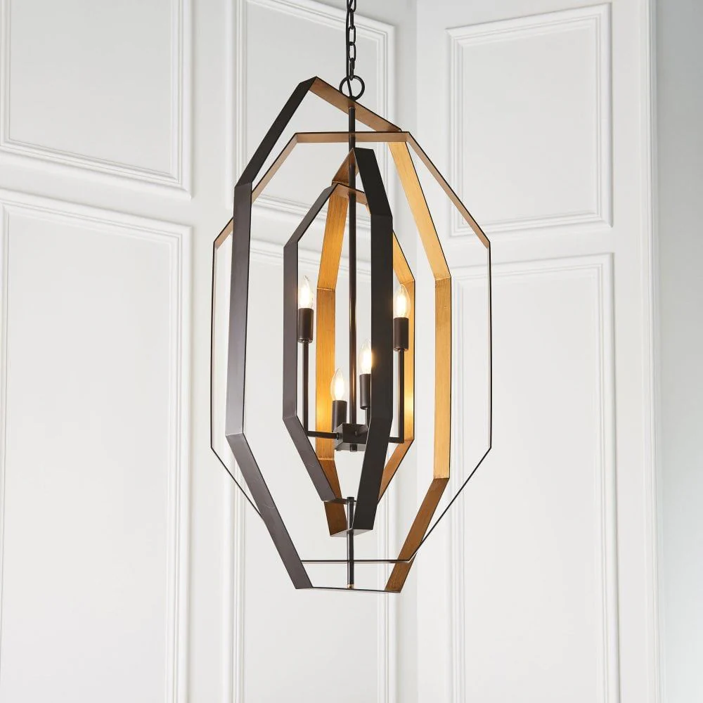 Spencer 4Lt Aged Bronze Pendant - Image 4