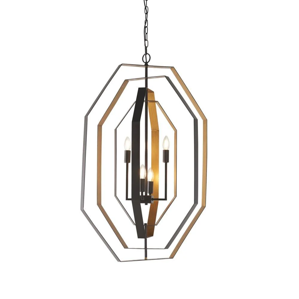 Spencer 4Lt Aged Bronze Pendant - Image 6