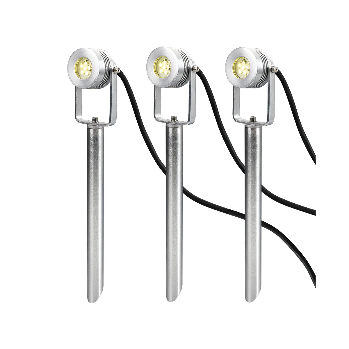 Spennymoor 1/3Lt 210/415mm Spike LED Spotlight –  Annodised Aluminium Finish - Image 4