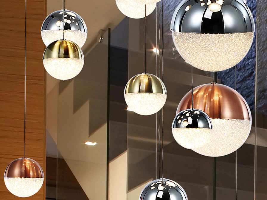 Sphere 27L LED Cluster, Dimmable/CCT - Multicolour / Chrome - Image 2