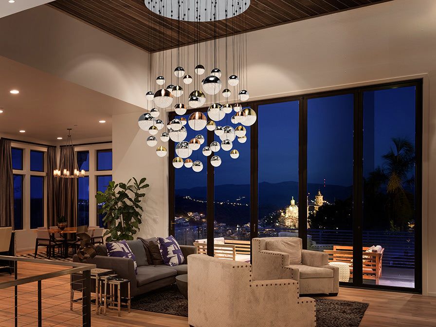 Sphere 55Lt LED Cluster Ceiling Light, Dimmable - Multicolour - Image 3