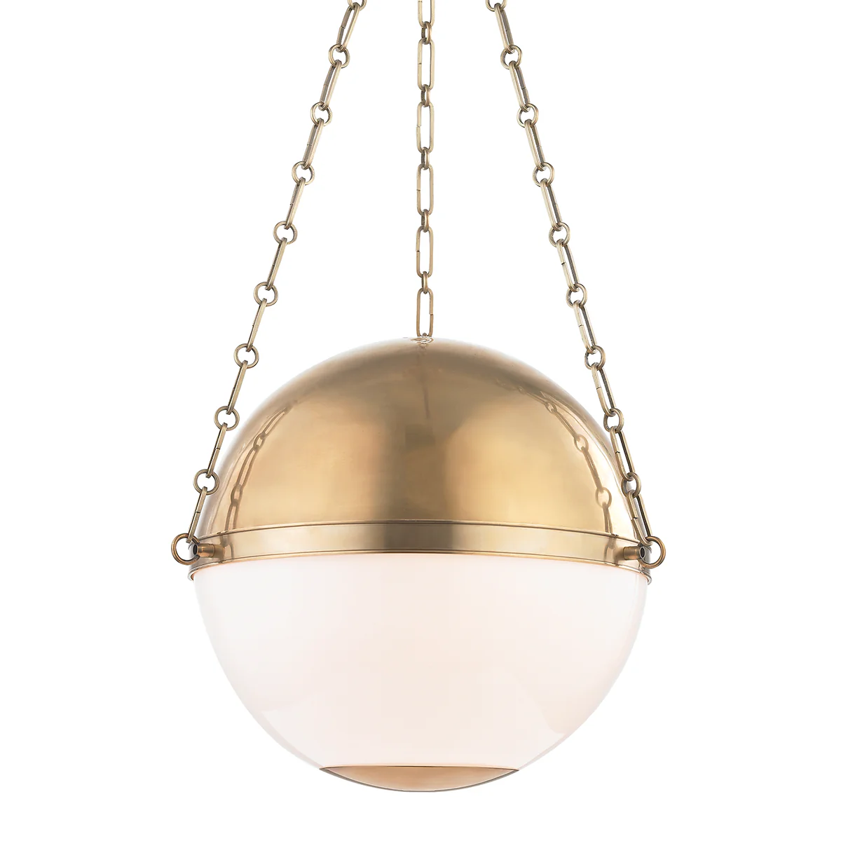 Sphere 2/3Lt Pendant - Aged Brass - Image 2
