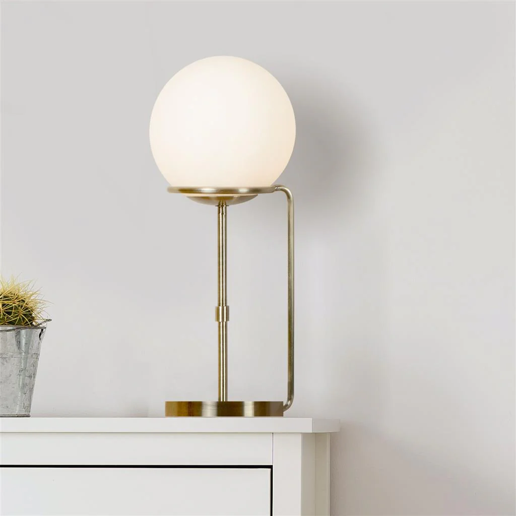 Sphere 1Lt Table Lamp - Antique Brass - Image 2