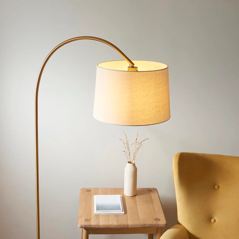 Spica Floor Lamp - Brass Finish E27 - Image 4